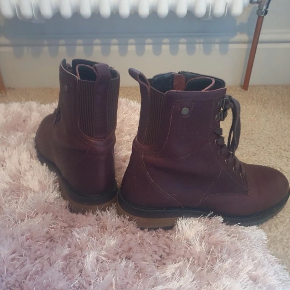 Women's Lace-Up Ankle Boots in Rich Brown - Picture 3 of 5